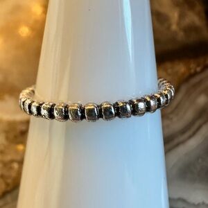 3197 Chic Silver Beaded Women's Ring